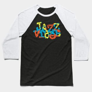 Colorful Jazz Vibes Design Baseball T-Shirt